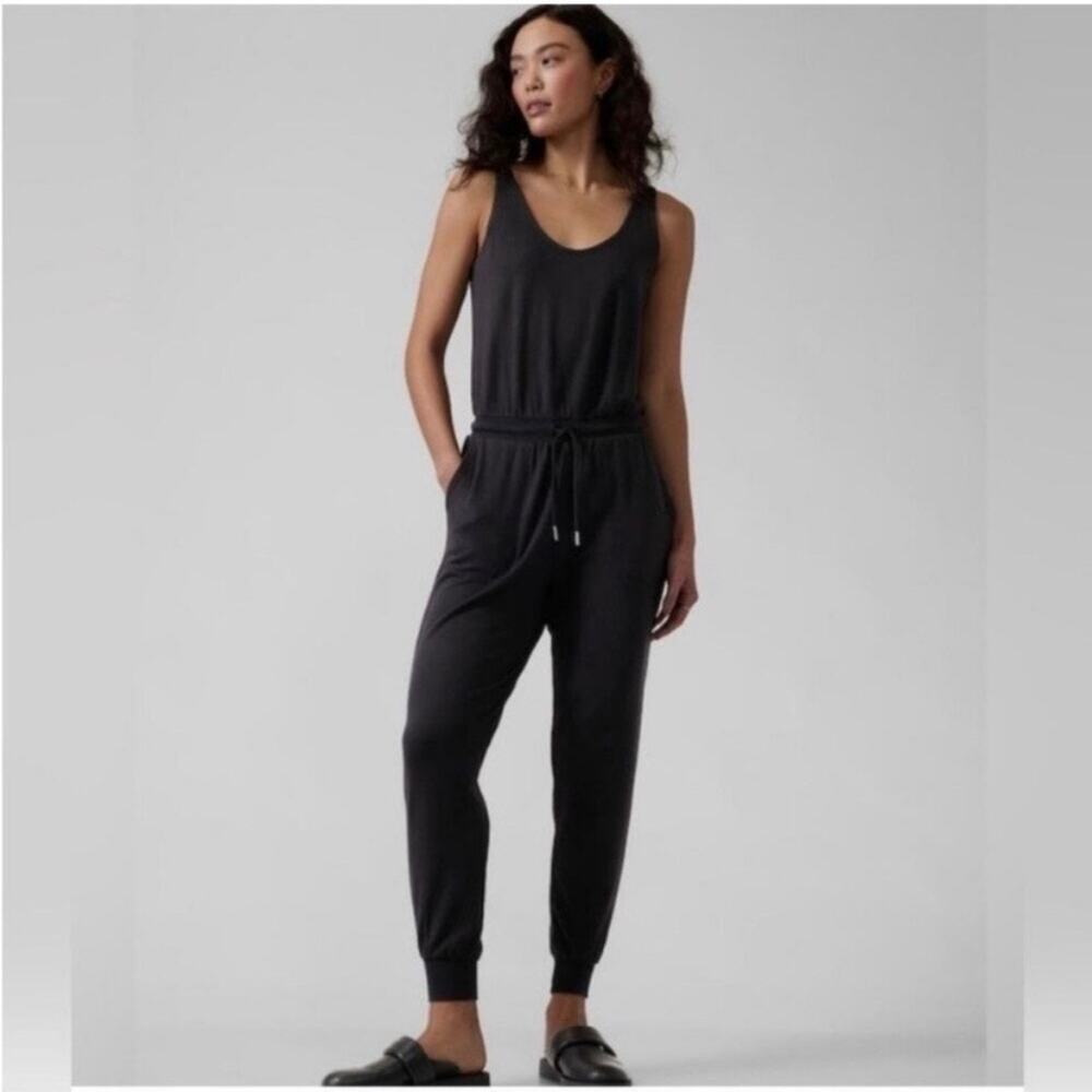 Athleta Black Balance Jumpsuit Sz.M - Picture 3 of 15